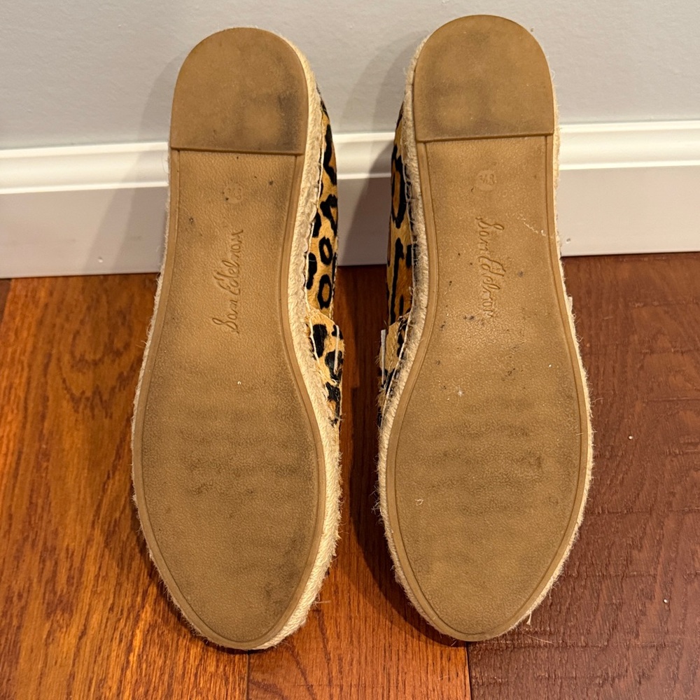 Sam Edelman Leopard Print Espadrille Flats - Tan & Black - Picture 5 of 5